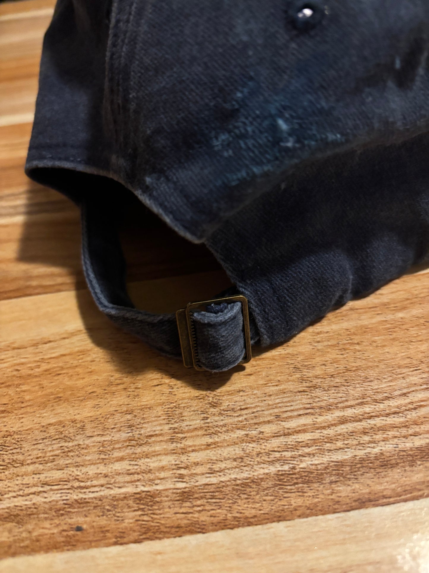 GROW OP — Blue Jean Washed Cracked Rose Distressed Dad Hat