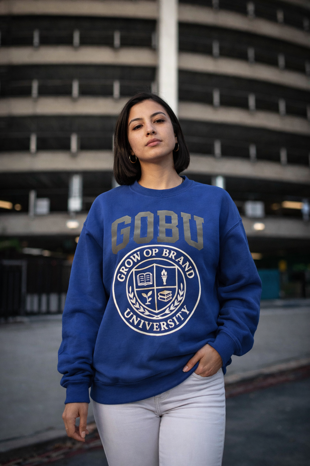 GOBU Collegiate Crewneck Royal