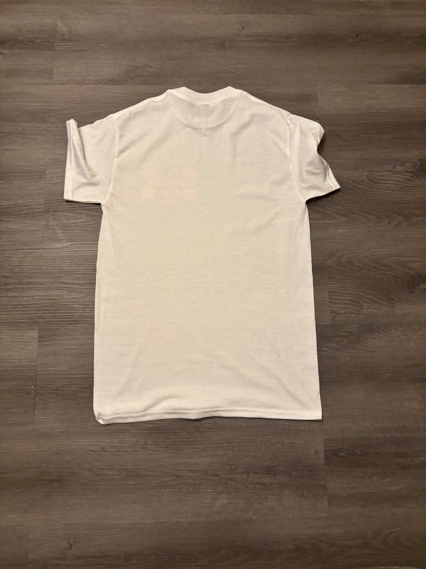 Grow Op. Floral Logo Tee – White/Hot Pink