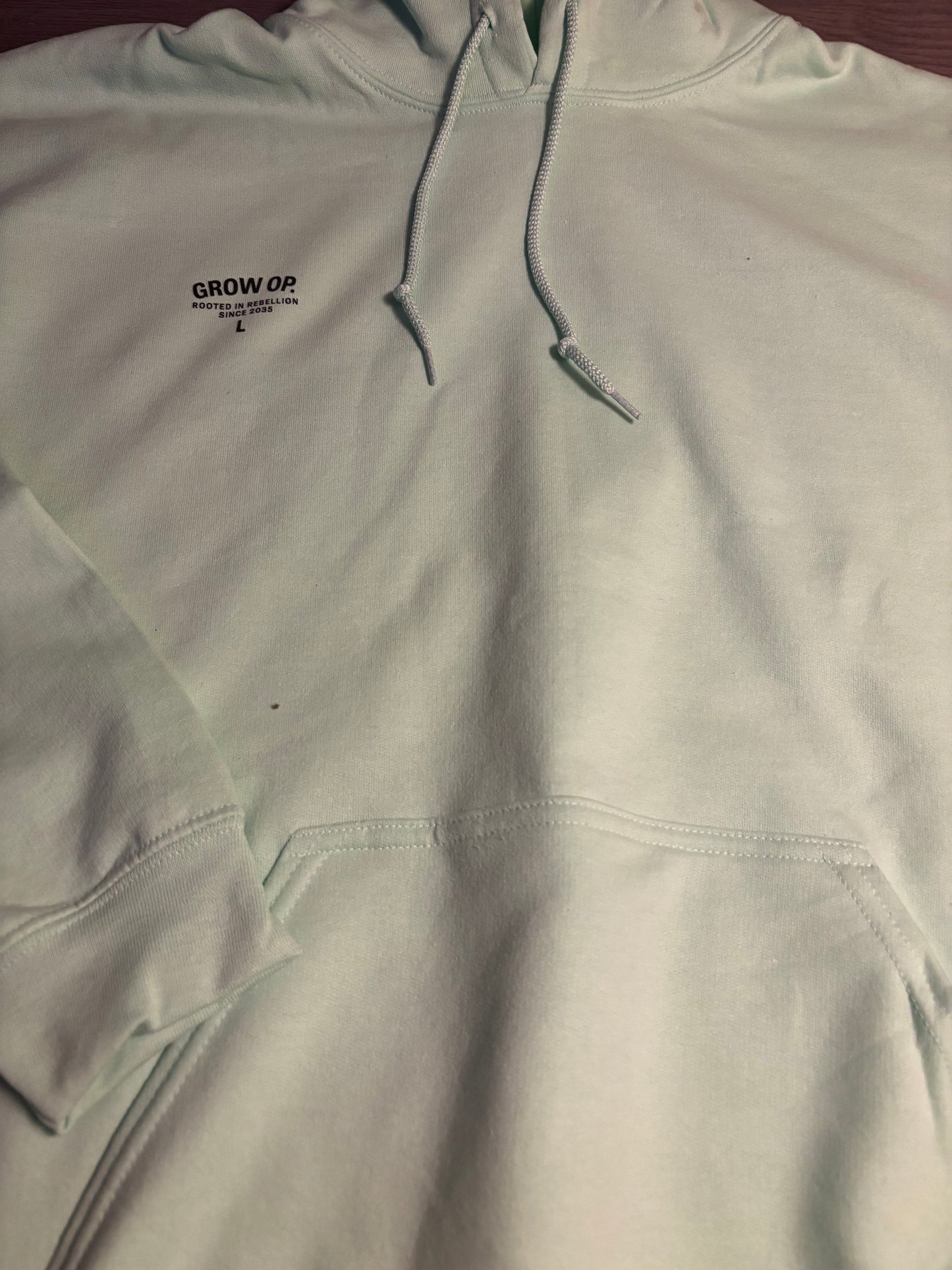 Grow Op. “Rooted in Rebellion” Hoodie – Mint