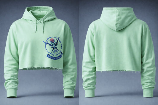 Rooted in Rebellion Cropped Hoodie