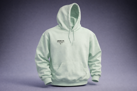 Grow Op. “Rooted in Rebellion” Hoodie – Mint