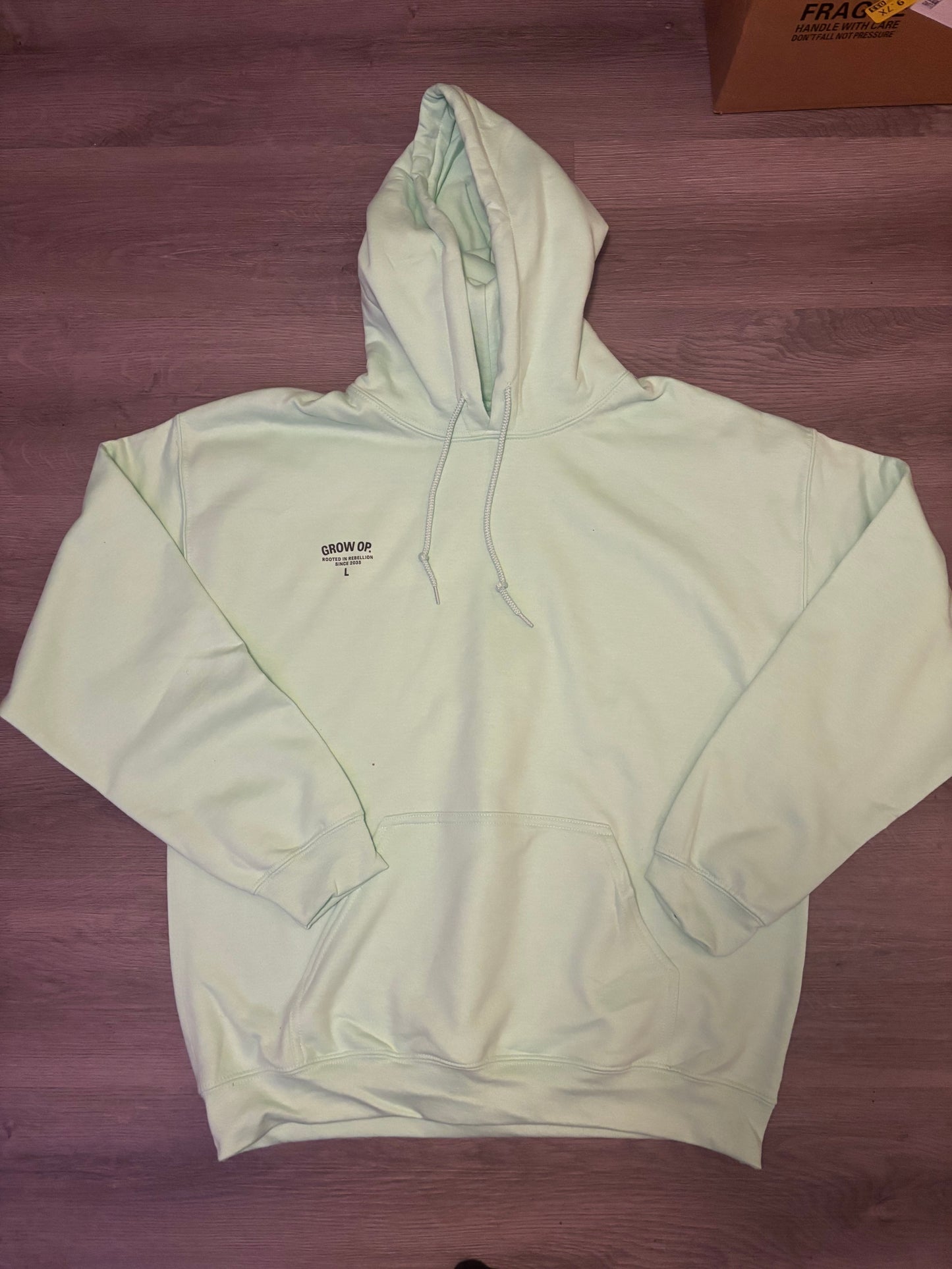 Grow Op. “Rooted in Rebellion” Hoodie – Mint