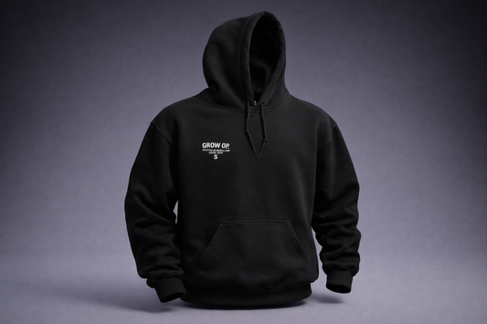 Grow Op. Rooted Hoodie – Black