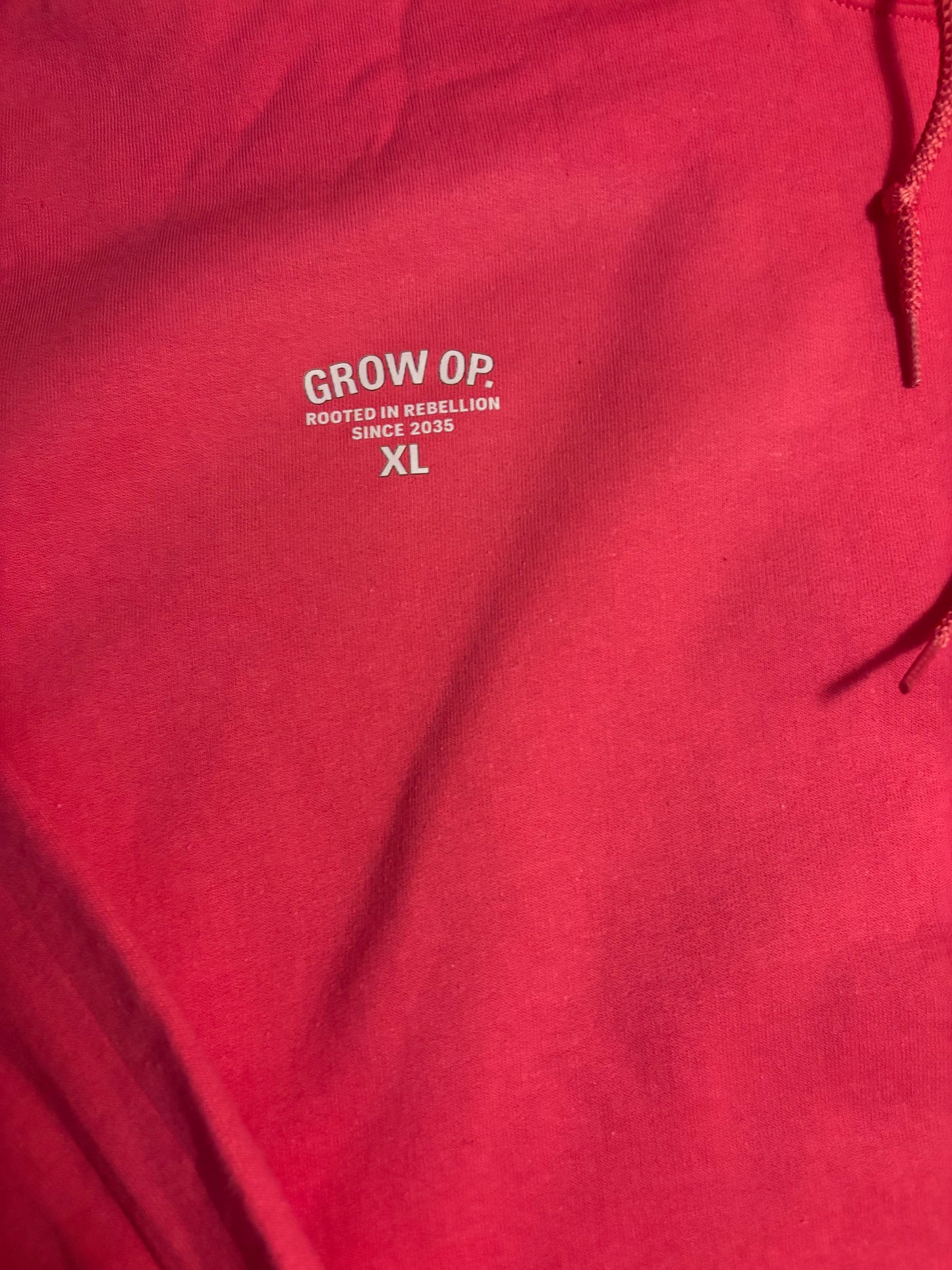 Grow Op. “Rooted in Rebellion” Hoodie – Hot Pink