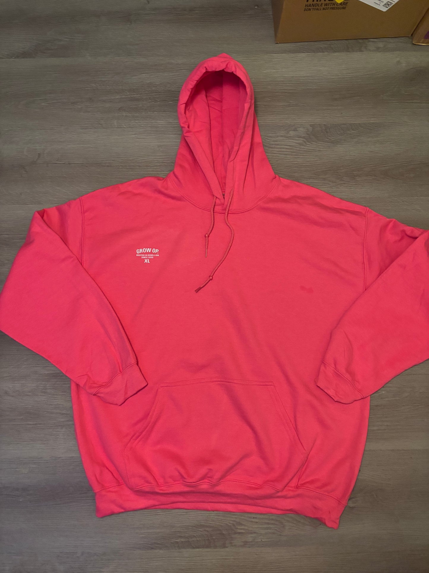 Grow Op. “Rooted in Rebellion” Hoodie – Hot Pink