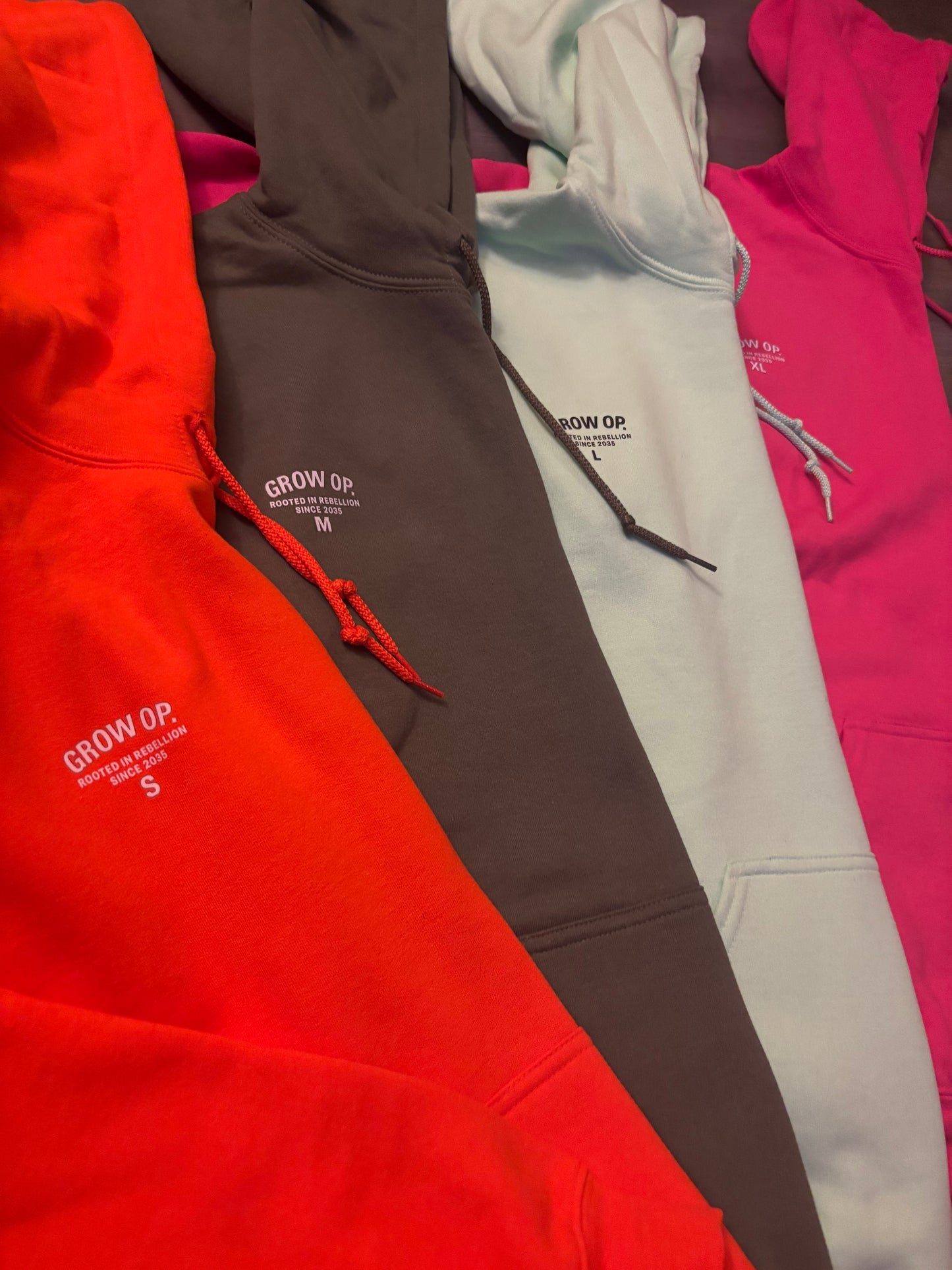Grow Op. “Rooted in Rebellion” Hoodie – Hot Pink