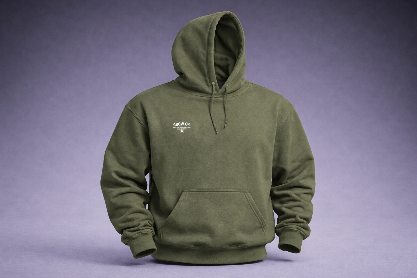 Grow Op. “Rooted in Rebellion” Hoodie – Olive