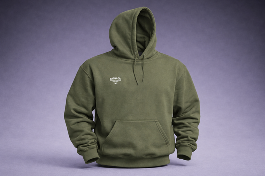 Grow Op. “Rooted in Rebellion” Hoodie – Olive