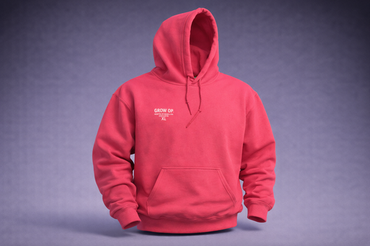 Grow Op. “Rooted in Rebellion” Hoodie – Hot Pink
