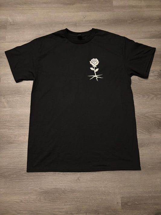 Grow or Die Rose Tee – Black