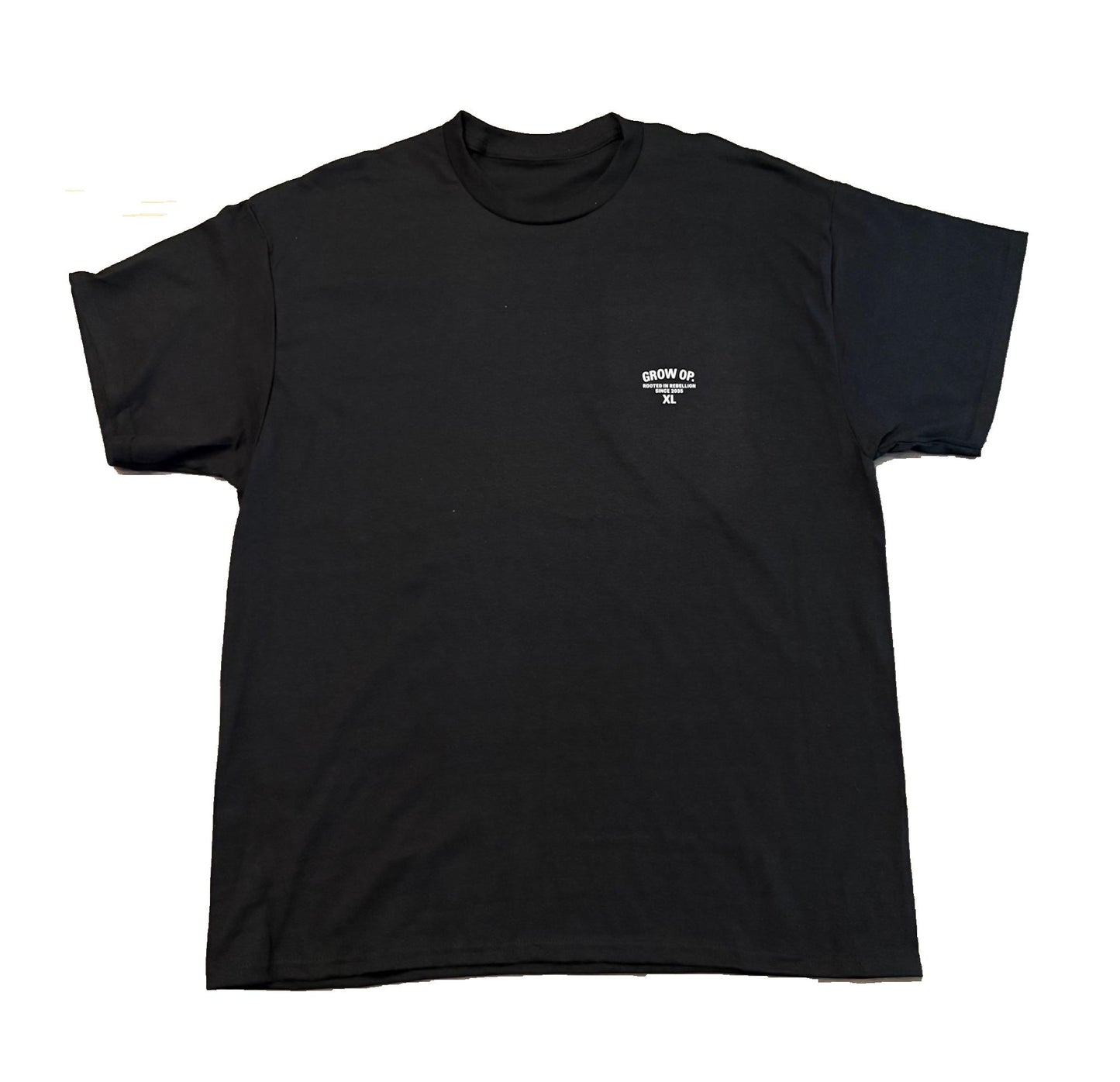 GROW OP. “ROOTED IN REBELLION” ESSENTIAL TEE